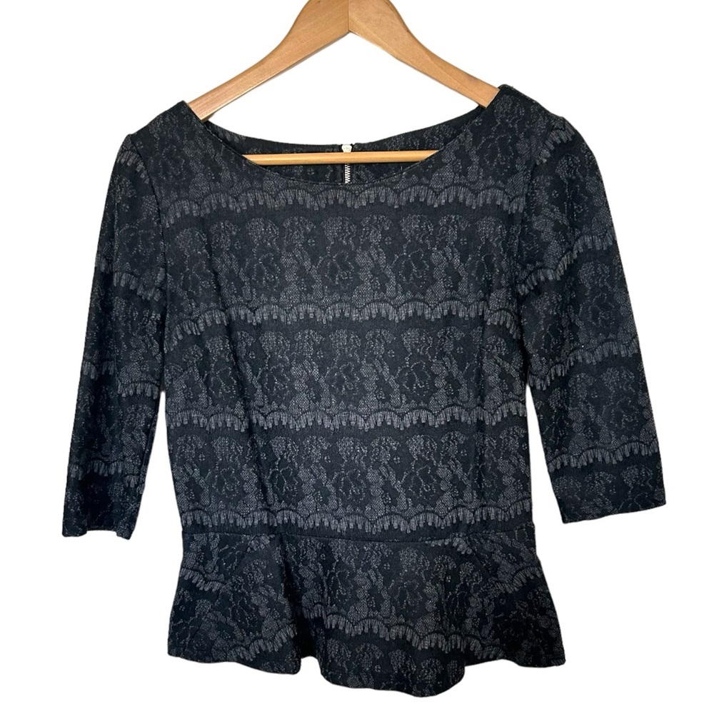 Ann Taylor | Lace Print Blouse